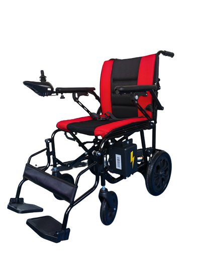 HK- X Foldable Electric Wheelchair | 360° Joystick | Dual motors