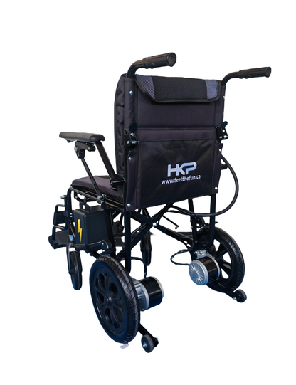 HK- X Foldable Electric Wheelchair | 360° Joystick | Dual motors