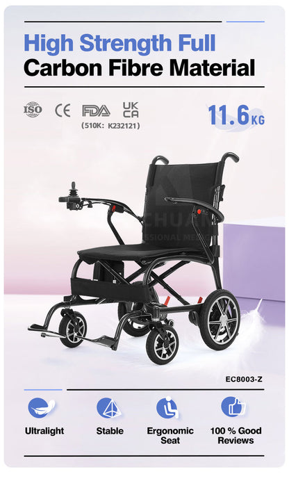 HK Carbon Elite electric wheelchair | Lightweight | foldable | carbon fiber