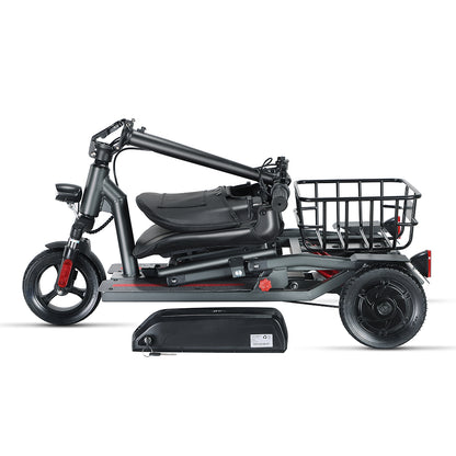 Freedom-3 Foldable Electric Mobility Scooter | 350W | Long Range | Removeable battery